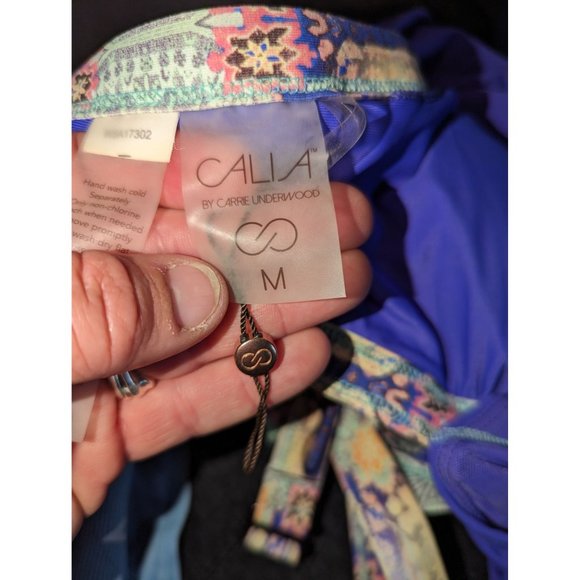 Calia NWT tankini top sz Medium Strappy open back - Picture 6 of 8